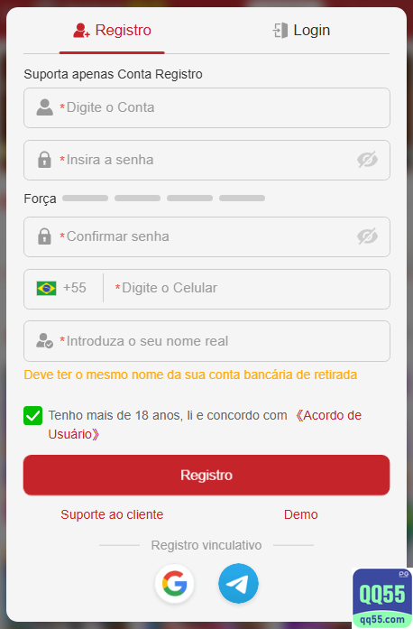 Experiência de Jogos qq55.com